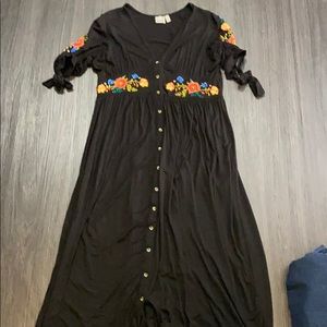 ASOS embroidered maternity dress